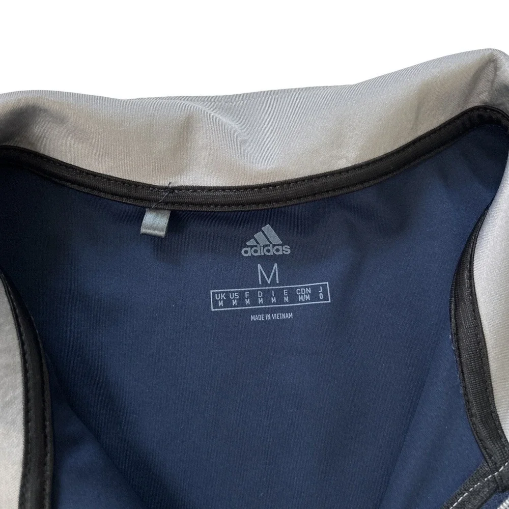 Adidas Quarter‎ Zip Men's Medium 1/4 Zip Pullover Golf Preppy Performance Shirt
